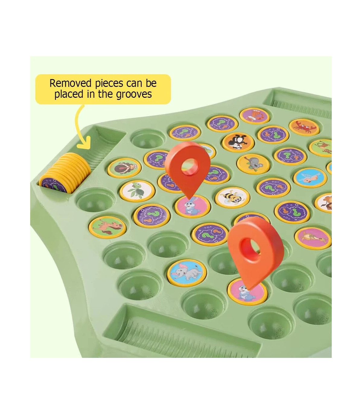 [Track Logic Chess] Puzzle enfant fruits animaux retournés correspondant échecs multijoueur jeu