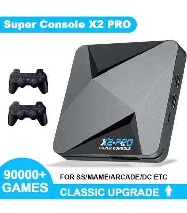 [64g LES USA] KINHANK-Super console de jeu vidéo rétro, X2 Pro, 90000 jeux vidéo pour PS1, DC, 