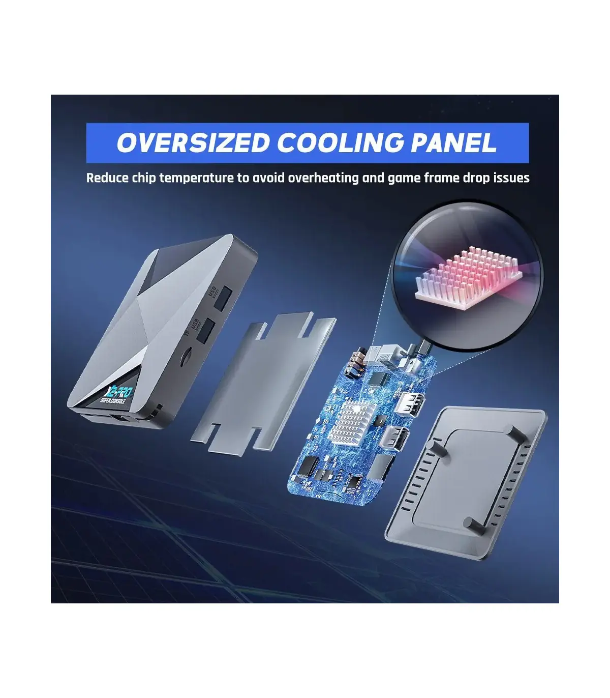 [64g EU] KINHANK-Super console de jeu vidéo rétro, X2 Pro, 90000 jeux vidéo pour PS1, DC, MAclo