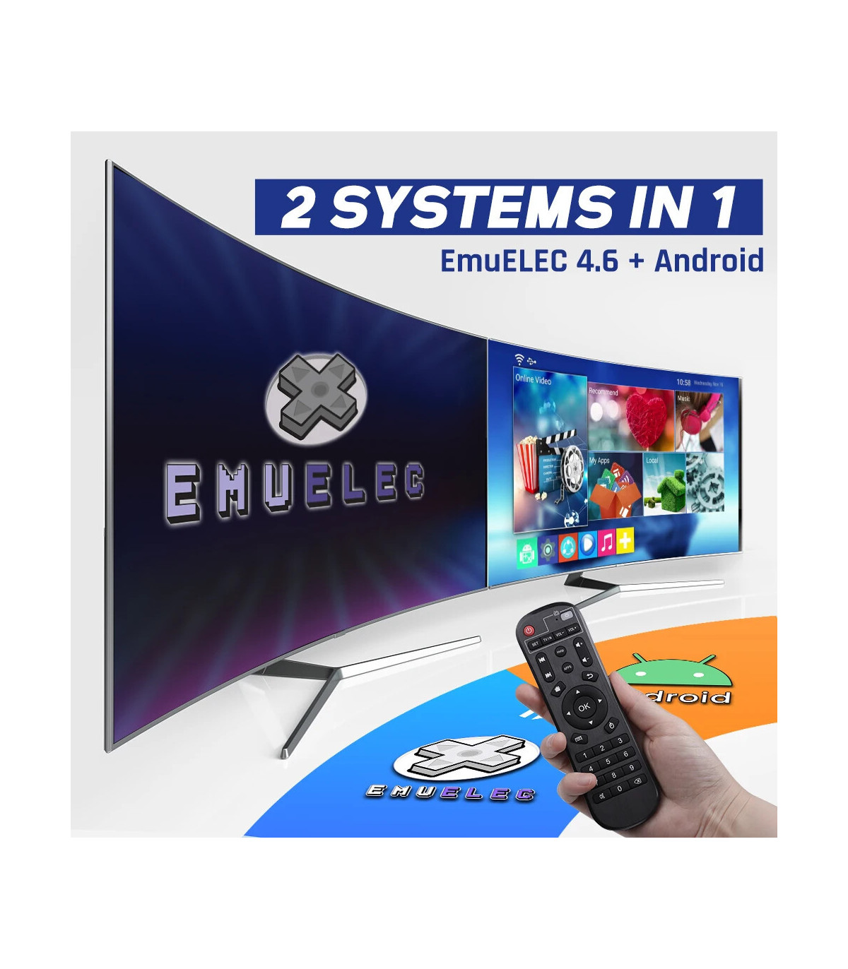 [256G Royaume-Uni] KINHANK-Super console de jeu vidéo rétro, X2 Pro, 90000 jeux vidéo pour PS1,