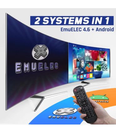 [64g Royaume-Uni] KINHANK-Super console de jeu vidéo rétro, X2 Pro, 90000 jeux vidéo pour PS1, 