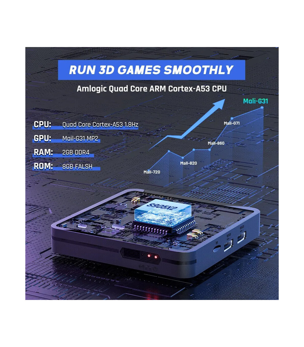 [64g Royaume-Uni] KINHANK-Super console de jeu vidéo rétro, X2 Pro, 90000 jeux vidéo pour PS1, 