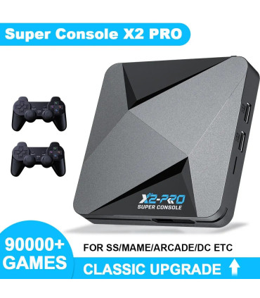 [256G LES USA] KINHANK-Super console de jeu vidéo rétro, X2 Pro, 90000 jeux vidéo pour PS1, DC,