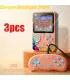 [Double Pink 3pcs] Console de jeu vidéo de 3.0 pouces, Mini TV rétro Portable, lecteur de jeu P
