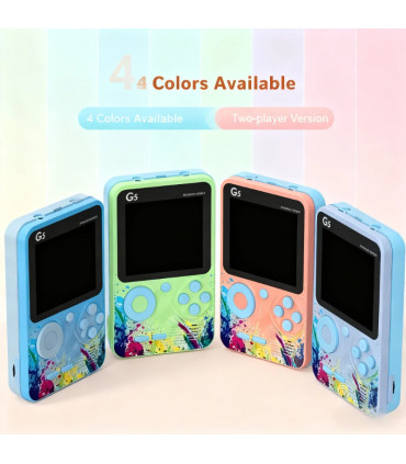 [Double cyan 3pcs] Console de jeu vidéo de 3.0 pouces, Mini TV rétro Portable, lecteur de jeu P