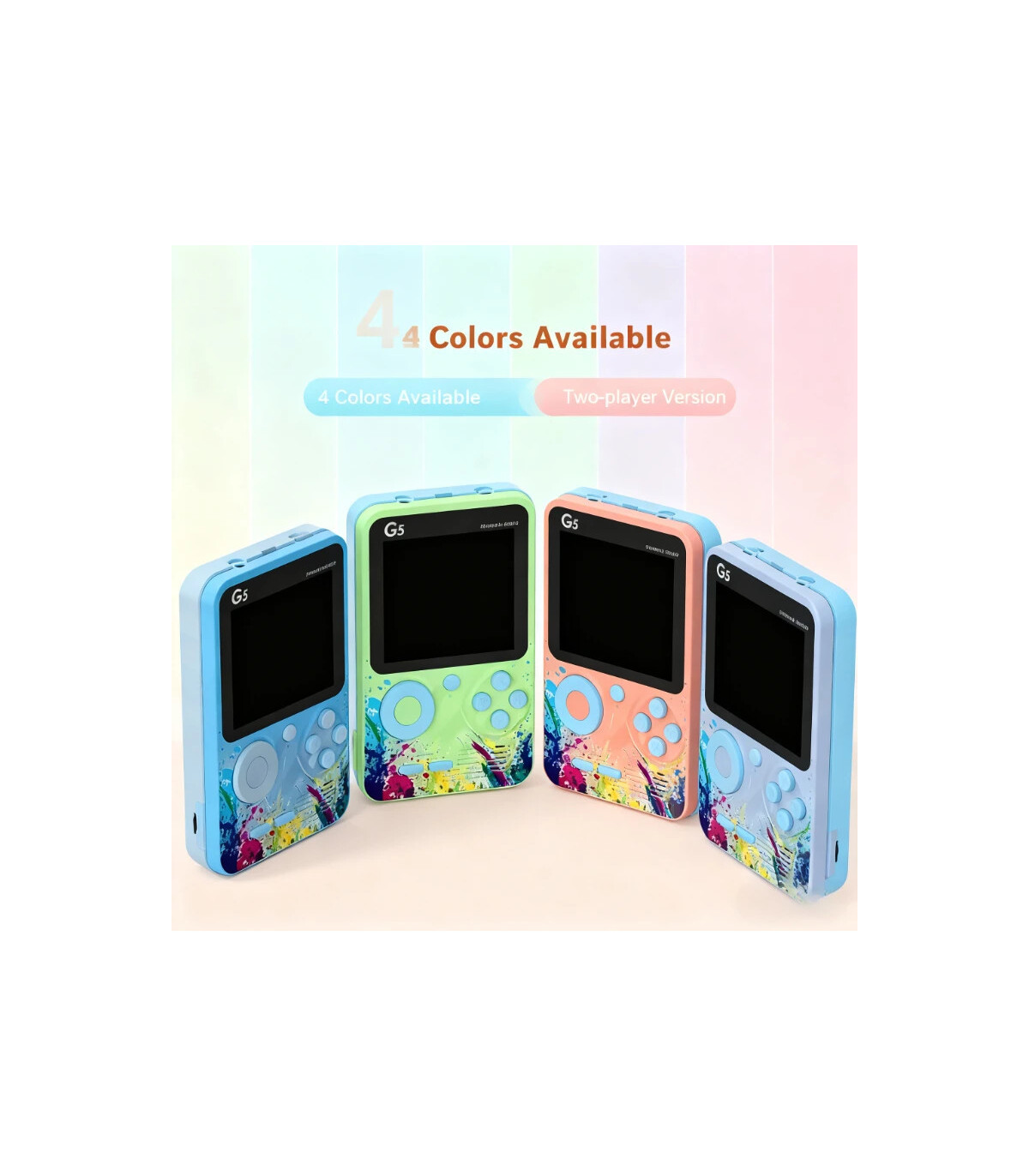 [Single Green 3pcs] Console de jeu vidéo de 3.0 pouces, Mini TV rétro Portable, lecteur de jeu 
