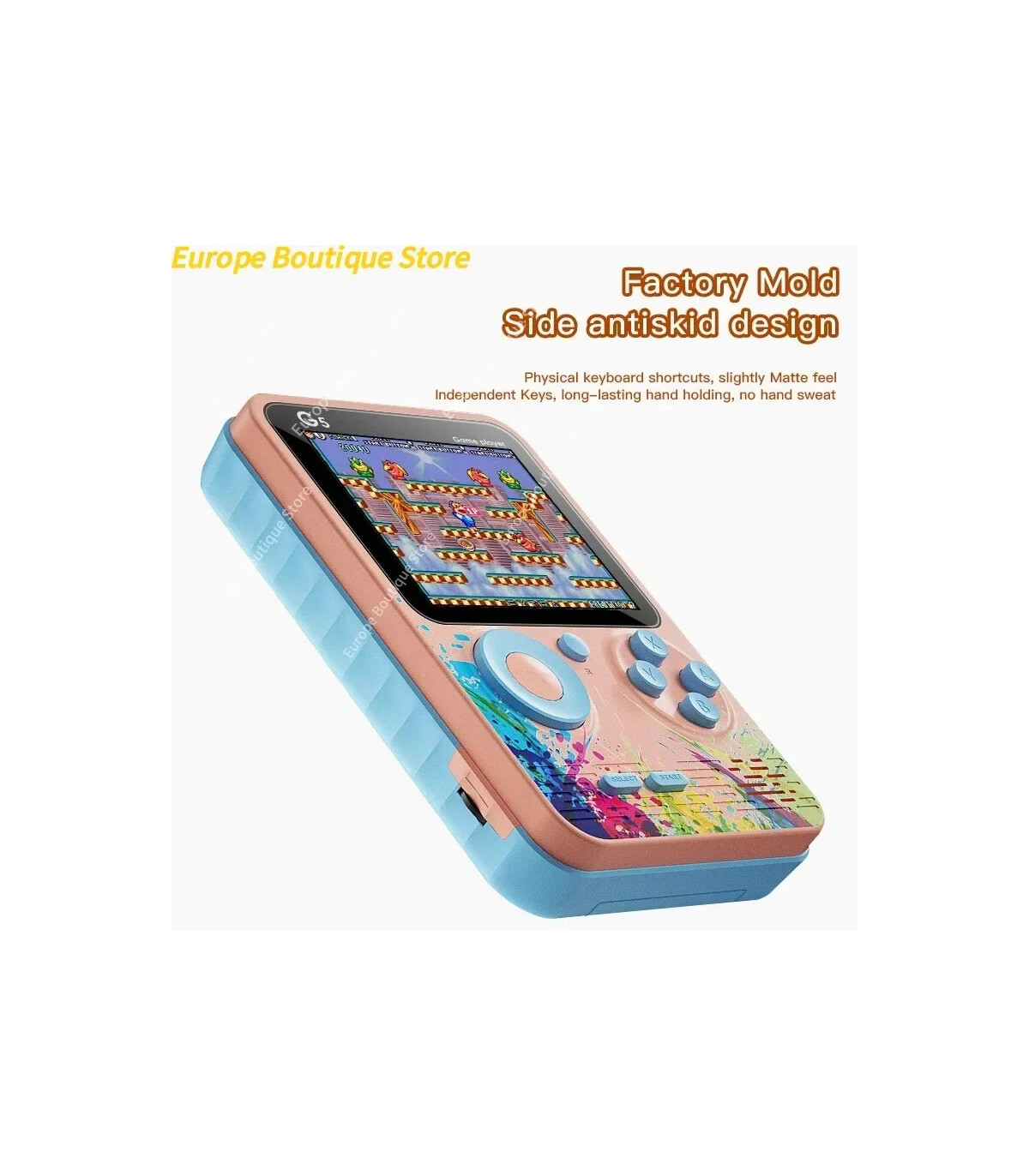 [Single cyan 3pcs] Console de jeu vidéo de 3.0 pouces, Mini TV rétro Portable, lecteur de jeu P