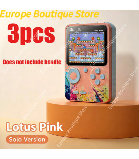 [Single Pink 3pcs] Console de jeu vidéo de 3.0 pouces, Mini TV rétro Portable, lecteur de jeu P