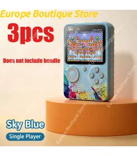 [Single Blue 3pcs] Console de jeu vidéo de 3.0 pouces, Mini TV rétro Portable, lecteur de jeu P