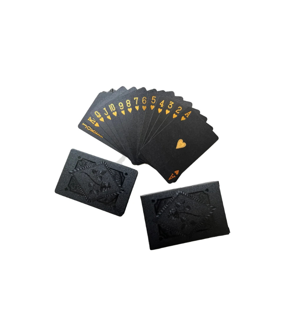 [Light Gray] Couleur noir or jeu de cartes carte groupe imperméable Poker costume magique Dmagi