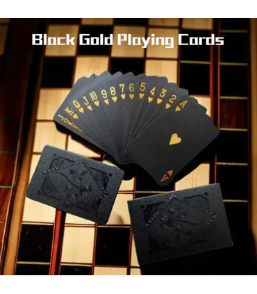 [Light Gray] Couleur noir or jeu de cartes carte groupe imperméable Poker costume magique Dmagi