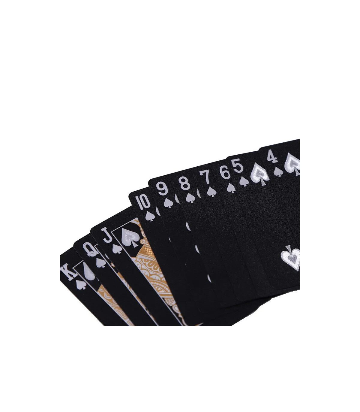 [Light Gray] Couleur noir or jeu de cartes carte groupe imperméable Poker costume magique Dmagi