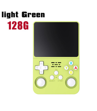 [Light Green 128G] Console de jeu vidéo R36S Open Source 256 go, système Linux, écran IPS de 3.