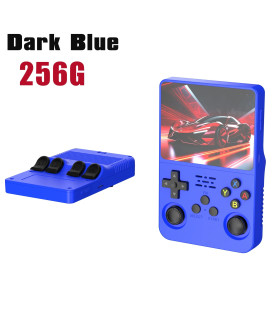 [Dark Blue 256G] Console de jeu vidéo R36S Open Source 256 go, système Linux, écran IPS de 3.5 