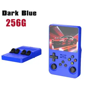 [Dark Blue 256G] Console de jeu vidéo R36S Open Source 256 go, système Linux, écran IPS de 3.5 