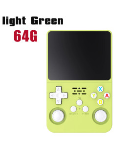 [Light Green 64G] Console de jeu vidéo R36S Open Source 256 go, système Linux, écran IPS de 3.5