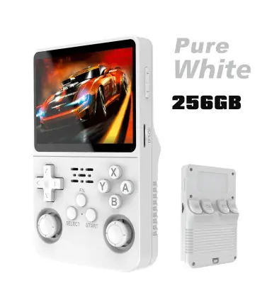 [Red 64G] Console de jeu vidéo R36S Open Source 256 go, système Linux, écran IPS de 3.5 pouces,