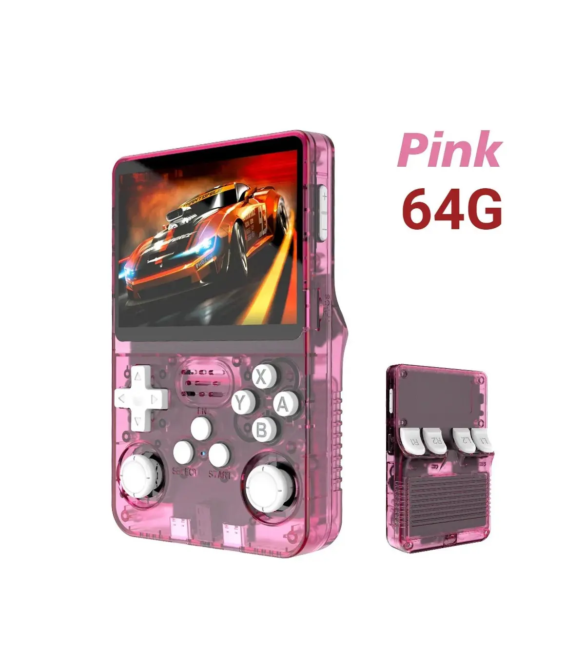 [Pink 64G] Console de jeu vidéo R36S Open Source 256 go, système Linux, écran IPS de 3.5 pouces