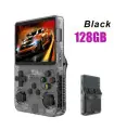 [128G negro] Consola de videojuegos R36S de código abierto 256 go, sistema Linux, pantalla IPS de 3.5 pulgadas.