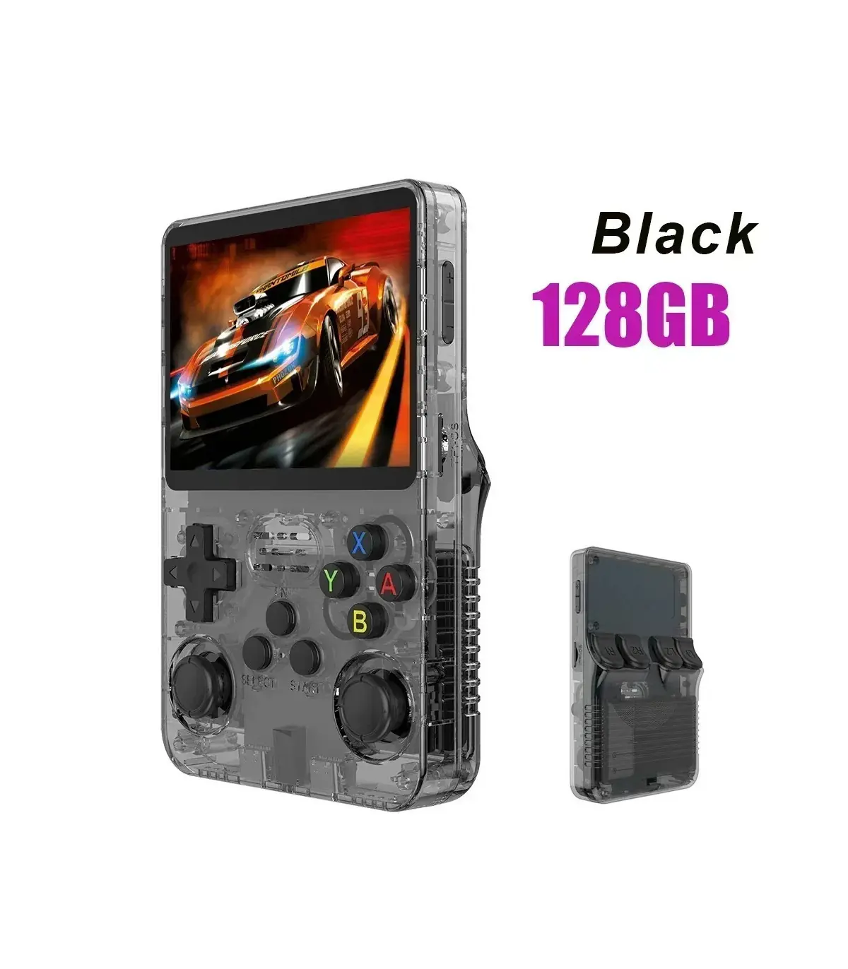 [Black 128G] Console de jeu vidéo R36S Open Source 256 go, système Linux, écran IPS de 3.5 pouc