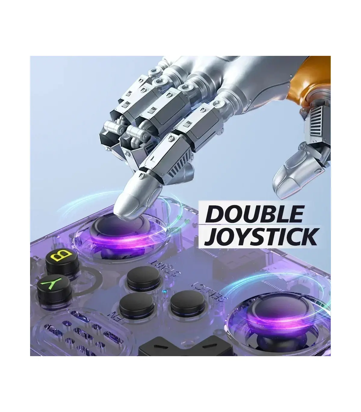 [256G Purple] Console de jeu vidéo R36S Open Source 256 go, système Linux, écran IPS de 3.5 pou