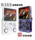 [256G Red] Console de jeu vidéo R36S Open Source 256 go, système Linux, écran IPS de 3.5 pouces