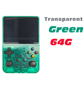 [T-Green 64G] Console de jeu vidéo R36S Open Source 256 go, système Linux, écran IPS de 3.5 pou