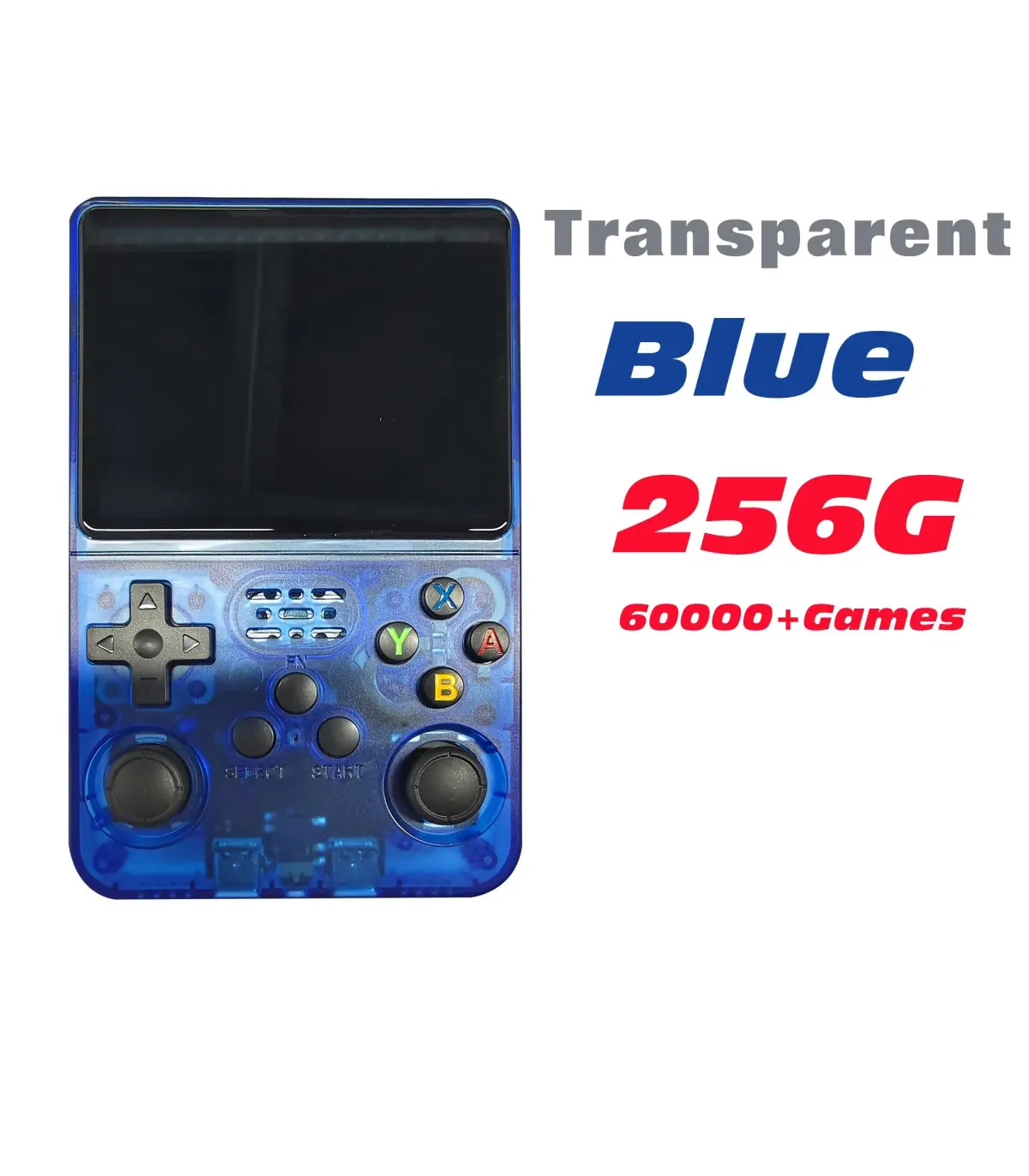 [T-Blue 256G] Console de jeu vidéo R36S Open Source 256 go, système Linux, écran IPS de 3.5 pou