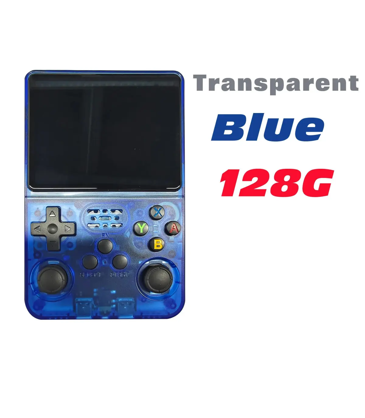 [T-Blue 128G] Console de jeu vidéo R36S Open Source 256 go, système Linux, écran IPS de 3.5 pou