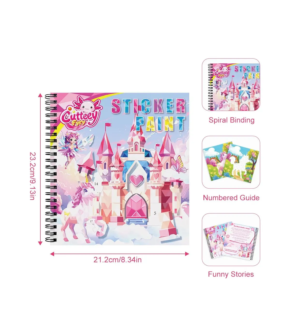 [1pcs castle] Autocollant Montessori, livre de Puzzle avec histoire pour enfants, autocollant é