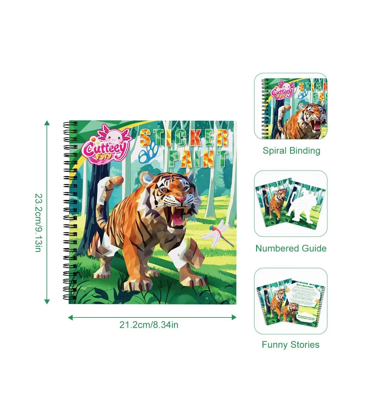 [1pcs animal] Autocollant Montessori, livre de Puzzle avec histoire pour enfants, autocollant é