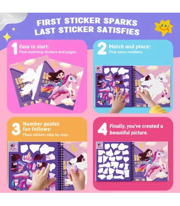 [1pcs animal] Autocollant Montessori, livre de Puzzle avec histoire pour enfants, autocollant é