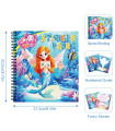 [1pc mermaid] Montessori sticker, puzzle book with story for children, sticker