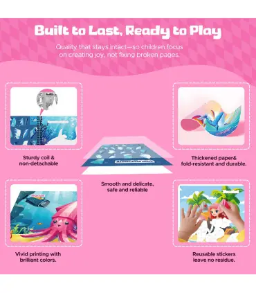 [1pcs dinosaur] Autocollant Montessori, livre de Puzzle avec histoire pour enfants, autocollant