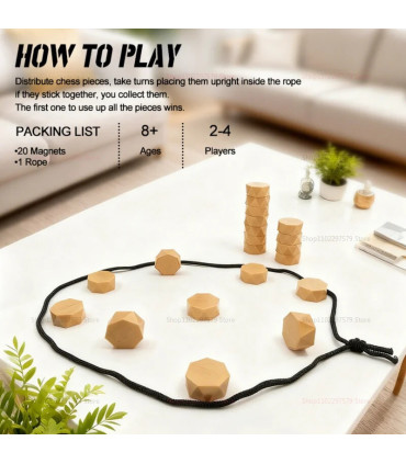 [Magnetic Chess] Jeu d\'échecs magnétique Portable interactif, planche magnétique, famille, enfa