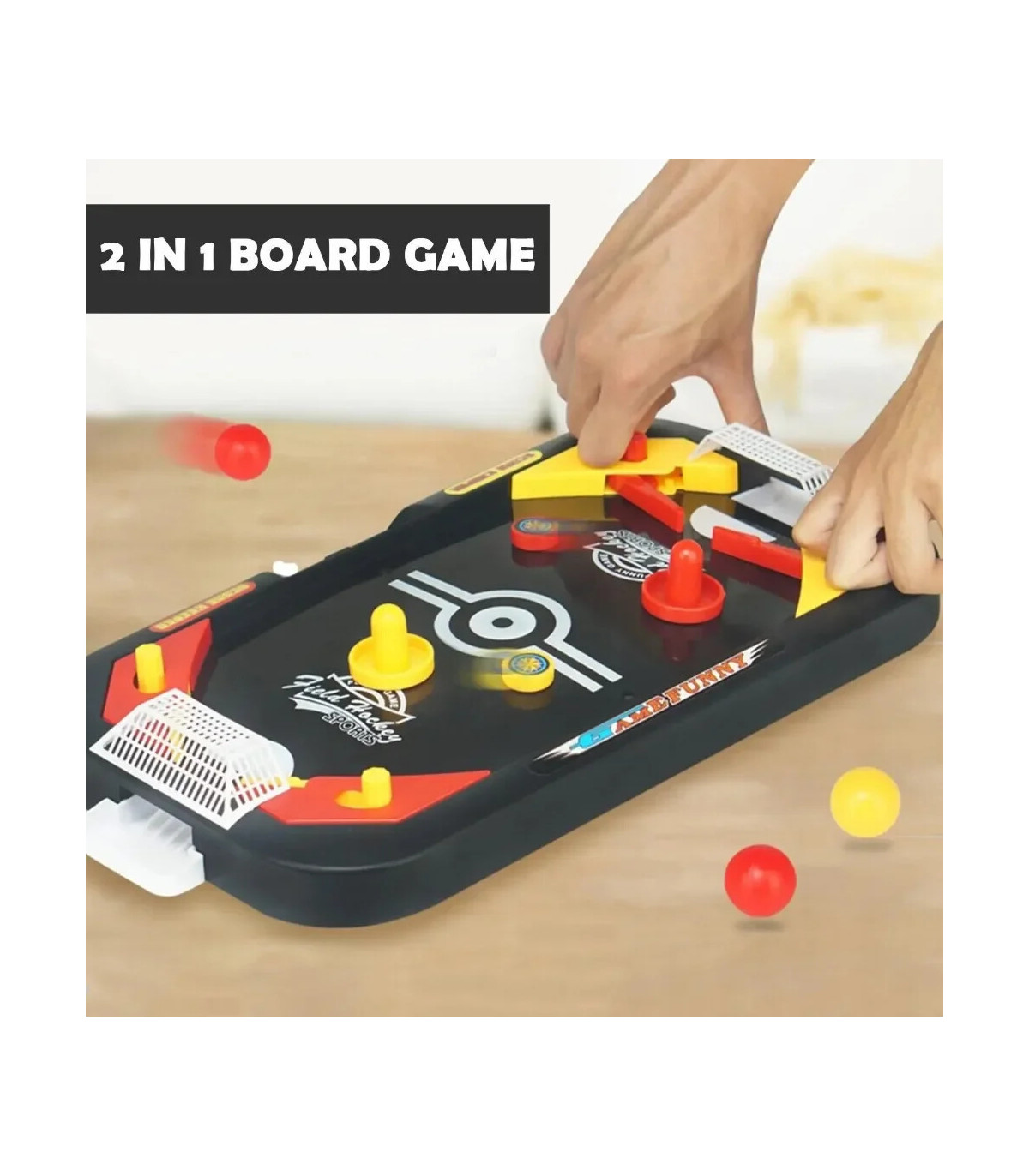 [Ice hockey] Jeu de hockey de table pour enfants, 2 en 1, football et glace, mini jouet coule d