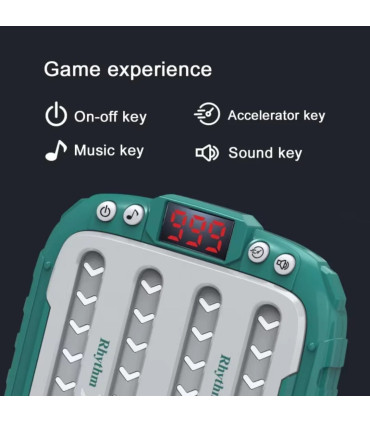 [Green] Machine de jeu de rythme musical, Puzzle lumineux, jouets sensoriels de voyage Montesso