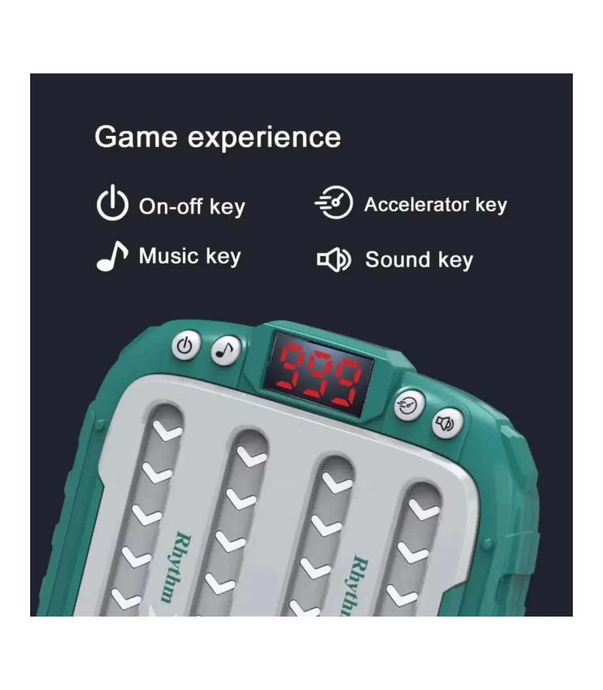 [Green] Machine de jeu de rythme musical, Puzzle lumineux, jouets sensoriels de voyage Montesso