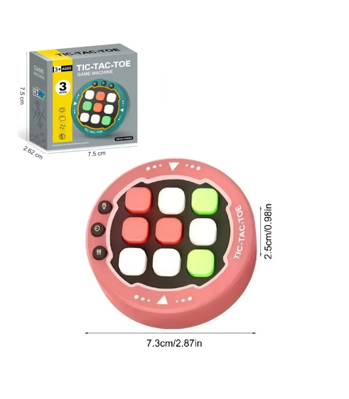 [Regular Pink] Machine de jeu de rythme musical, Puzzle lumineux, jouets sensoriels de voyage M