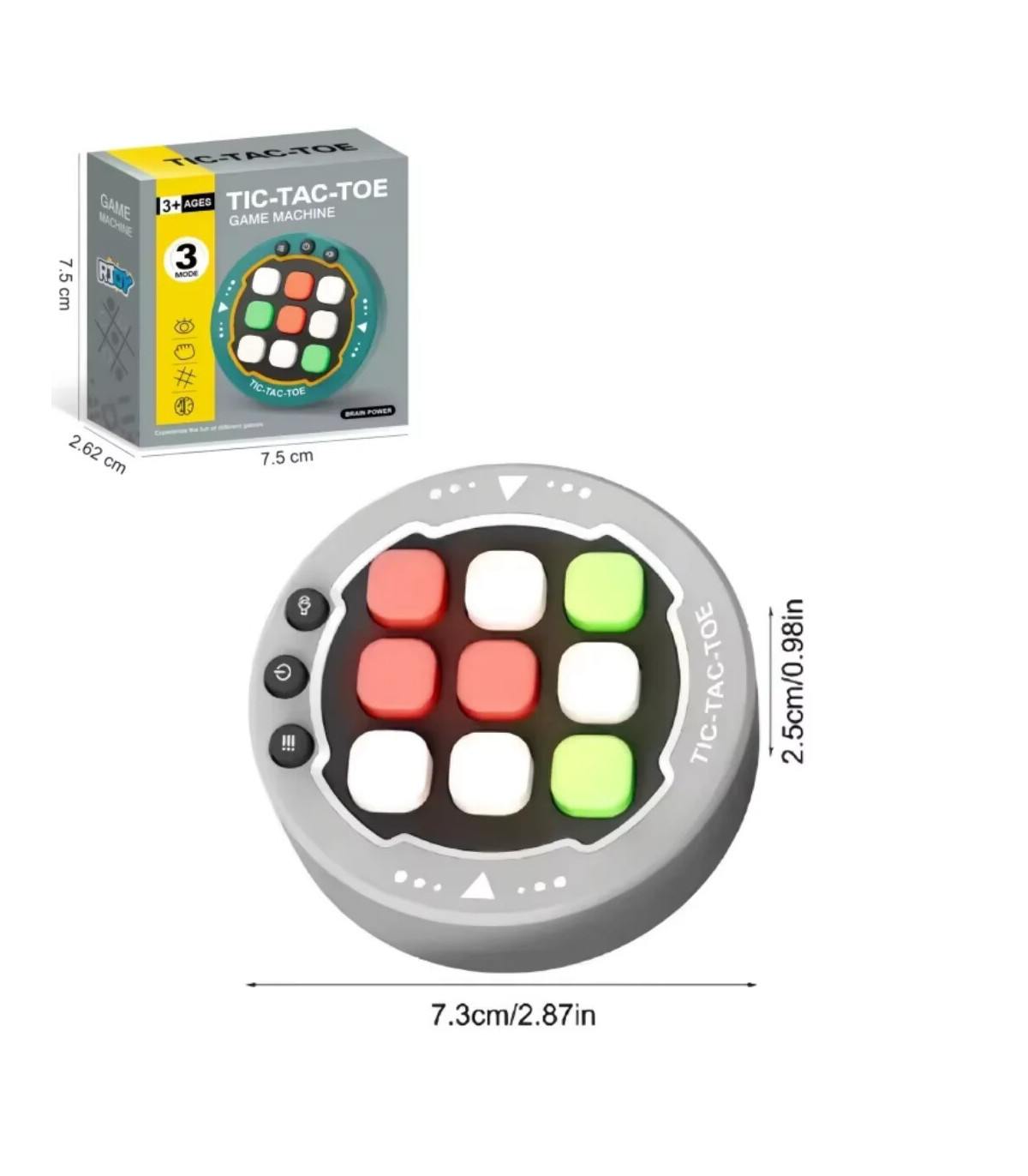 [Regular Grey] Machine de jeu de rythme musical, Puzzle lumineux, jouets sensoriels de voyage M