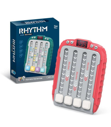 [Red] Machine de jeu de rythme musical, Puzzle lumineux, jouets sensoriels de voyage Montessori