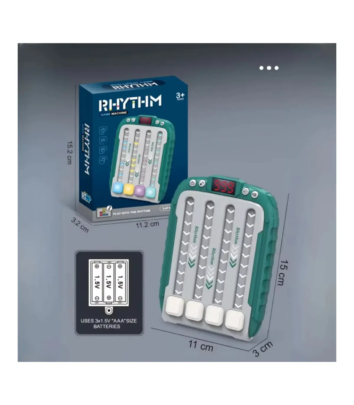 [Red] Machine de jeu de rythme musical, Puzzle lumineux, jouets sensoriels de voyage Montessori