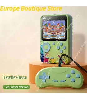 [Green With handle] G5 Mini Console Portable Macaron couleur joueurs de jeu Portable rétro Cons