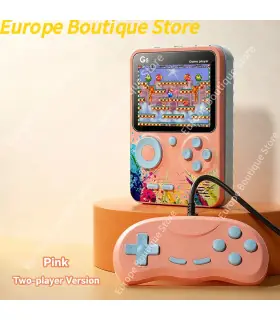 [Pink With handle] G5 Mini Console Portable Macaron couleur joueurs de jeu Portable rétro Conso