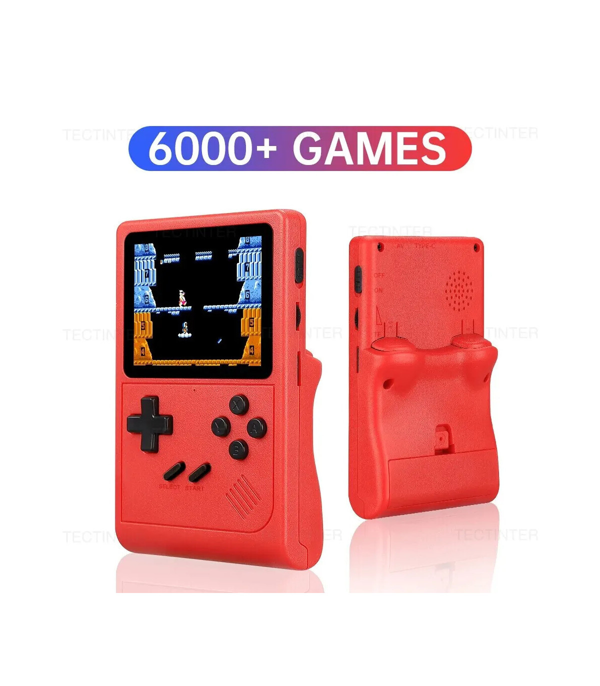 [Black] Console de jeu vidéo GB300, 3.0 jeux intégrés, prise en charge de la sortie AV, SF, SDa