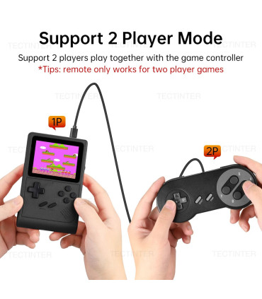 [Red] Console de jeu vidéo GB300, 3.0 jeux intégrés, prise en charge de la sortie AV, SF, SDavi