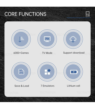 [RED without Retail Box] Console de jeu vidéo Portable rétro GB300, 6000 jeux intégrés, prise e