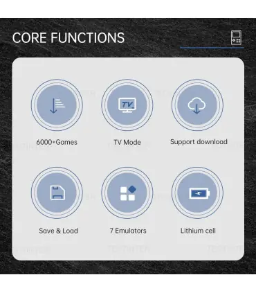 [RED with Retail Box] Console de jeu vidéo Portable rétro GB300, 6000 jeux intégrés, prise en c