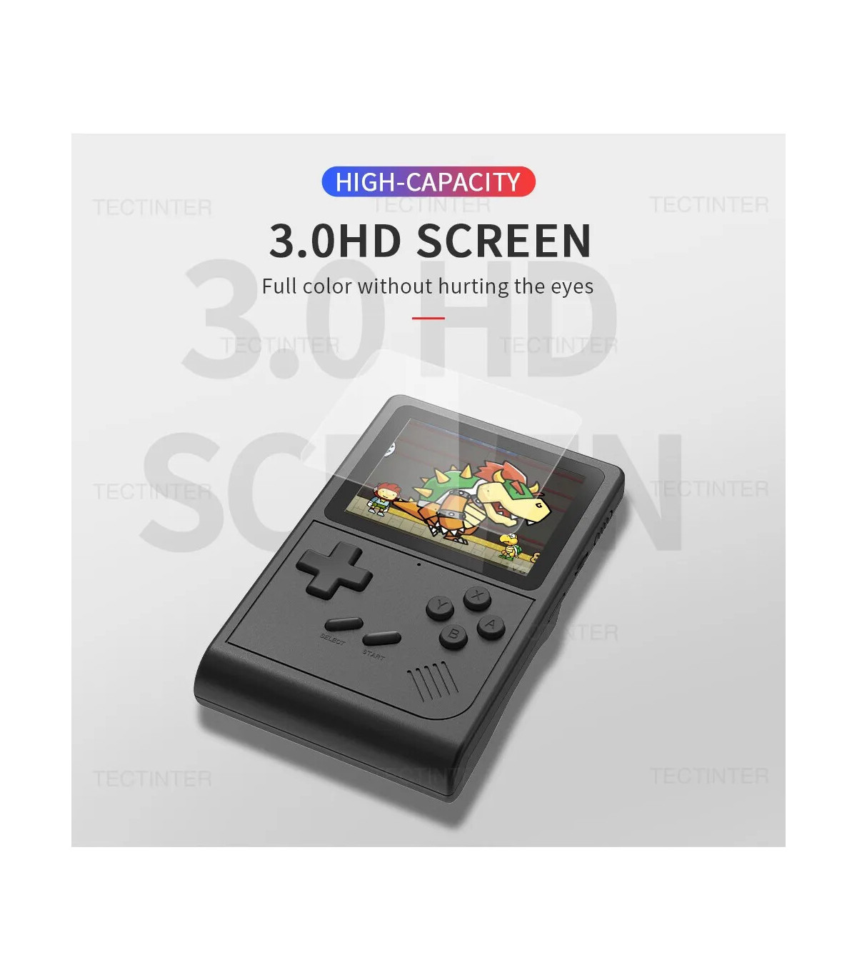 [RED with Retail Box] Console de jeu vidéo Portable rétro GB300, 6000 jeux intégrés, prise en c