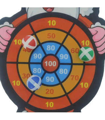 [Santa Claus] Jouet de noël bonhomme de neige, jeu de fléchettes du père noël avec 3 balles et 